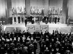 Lions Club International bei der Unterzeichnung der Charter der Vereinten Nationen im Jahr 1945.